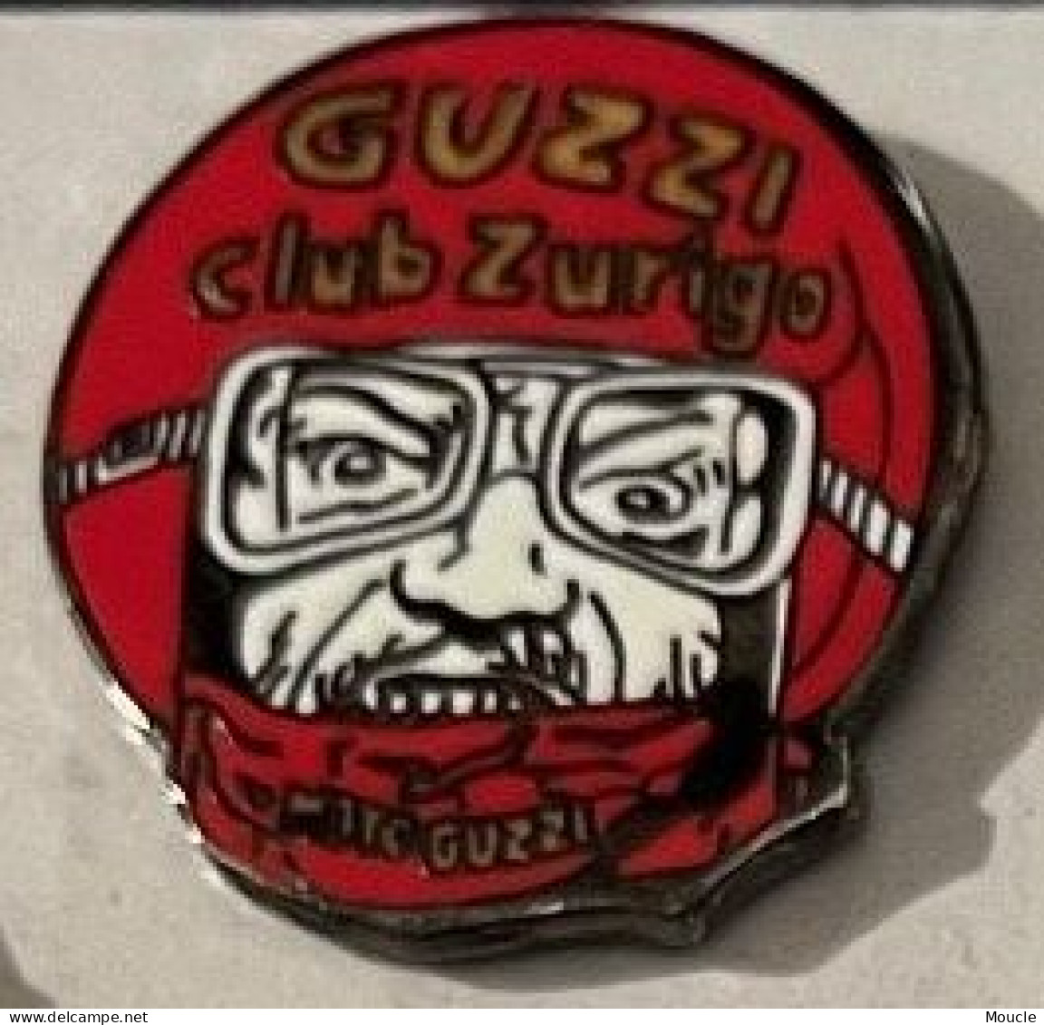 GUZZI CLUB ZURIGO - SVIZZERA - CLUB ZURICH - SUISSE - CASQUE - VISAGE - TETE - MOTO - LUNETTES - EGF -  MOTORRAD - (34) - Motorfietsen