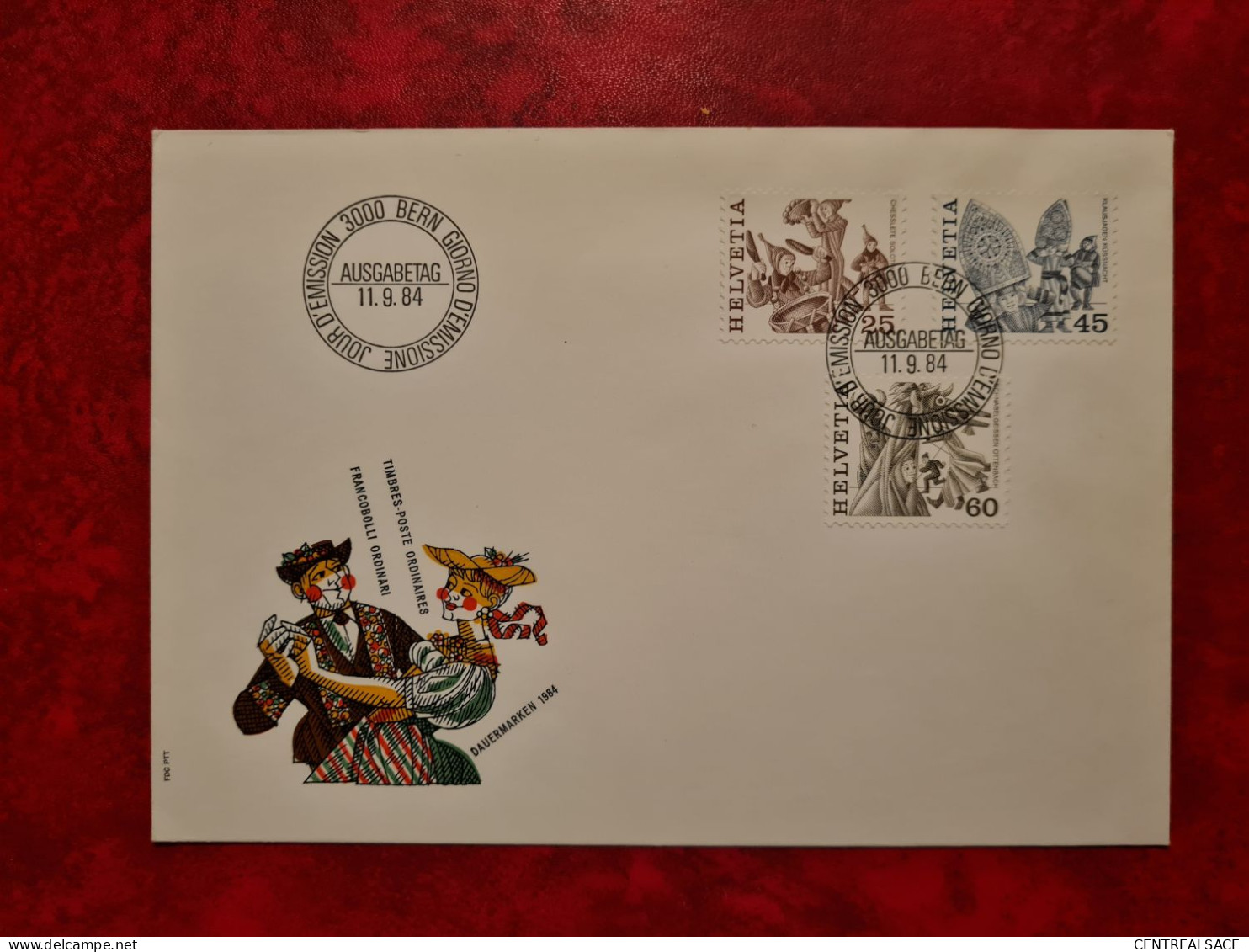 SUISSE LETTRE 1984 BERN FDC TIMBRES POSTE ORDINNAIRES - Other & Unclassified