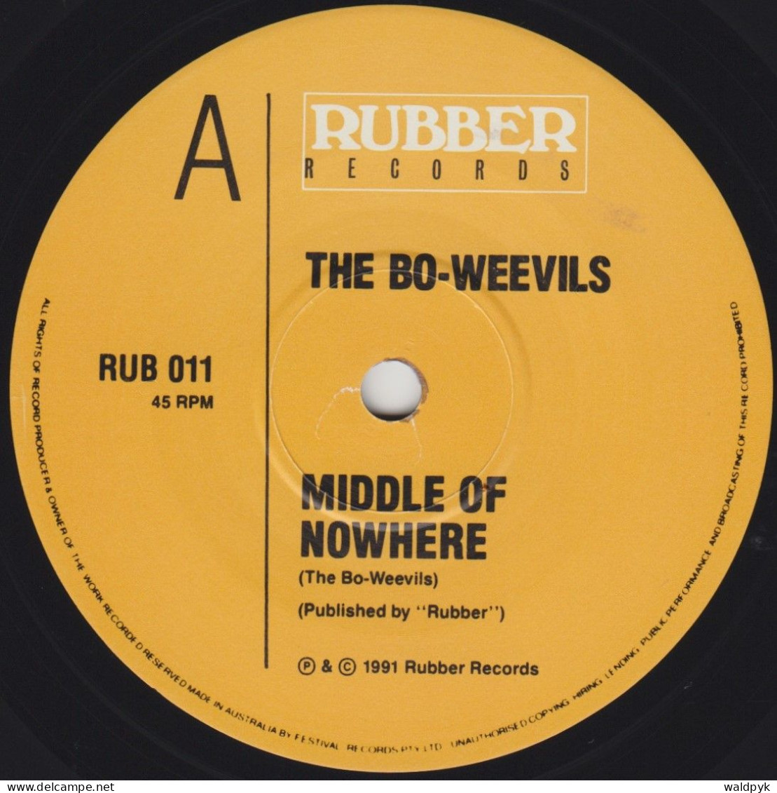 THE BO-WEEVILS - Middle Of Nowhere - Otros - Canción Inglesa