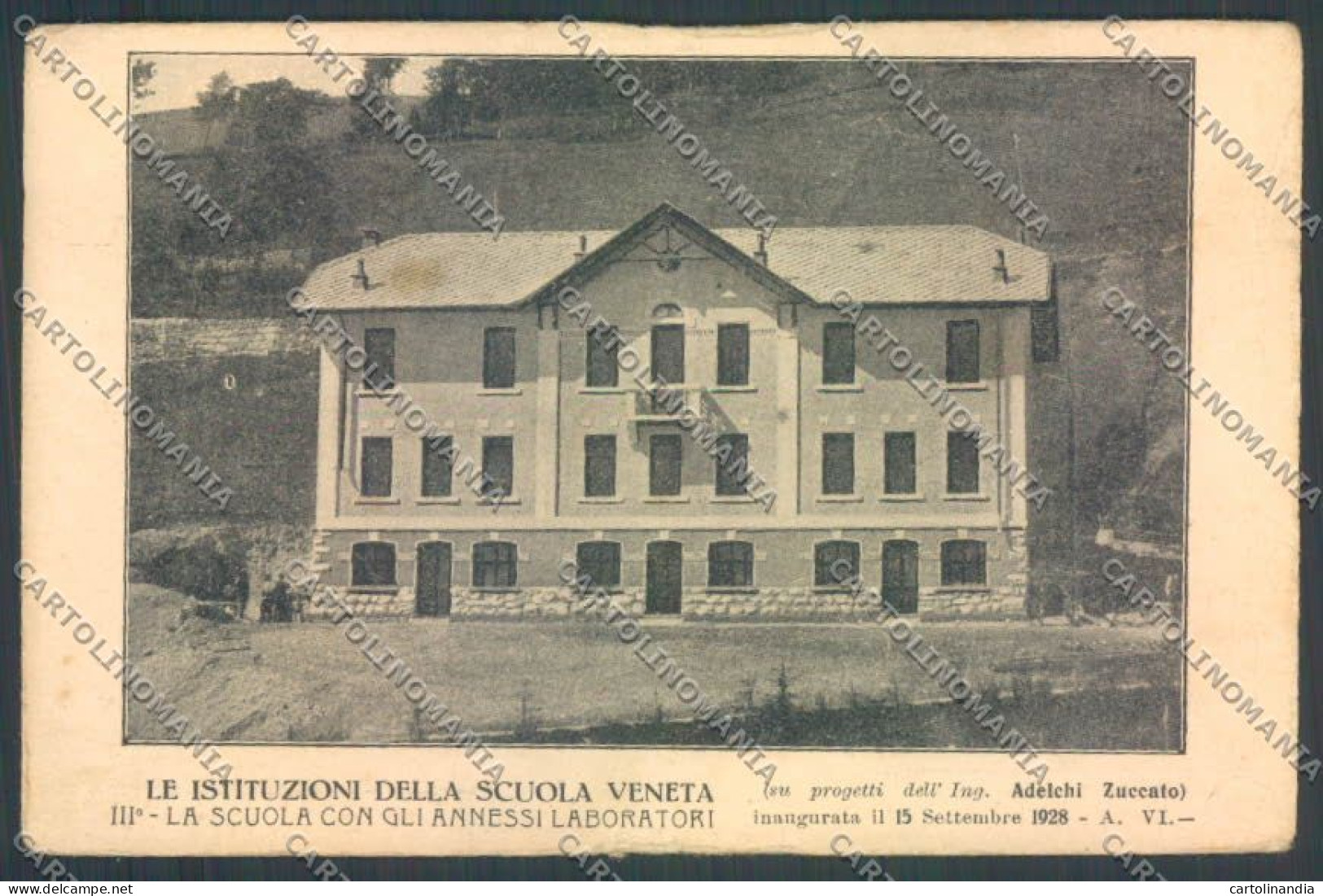 Vicenza Bassano Del Grappa Scuola PIEGA Cartolina ZB7902 - Vicenza