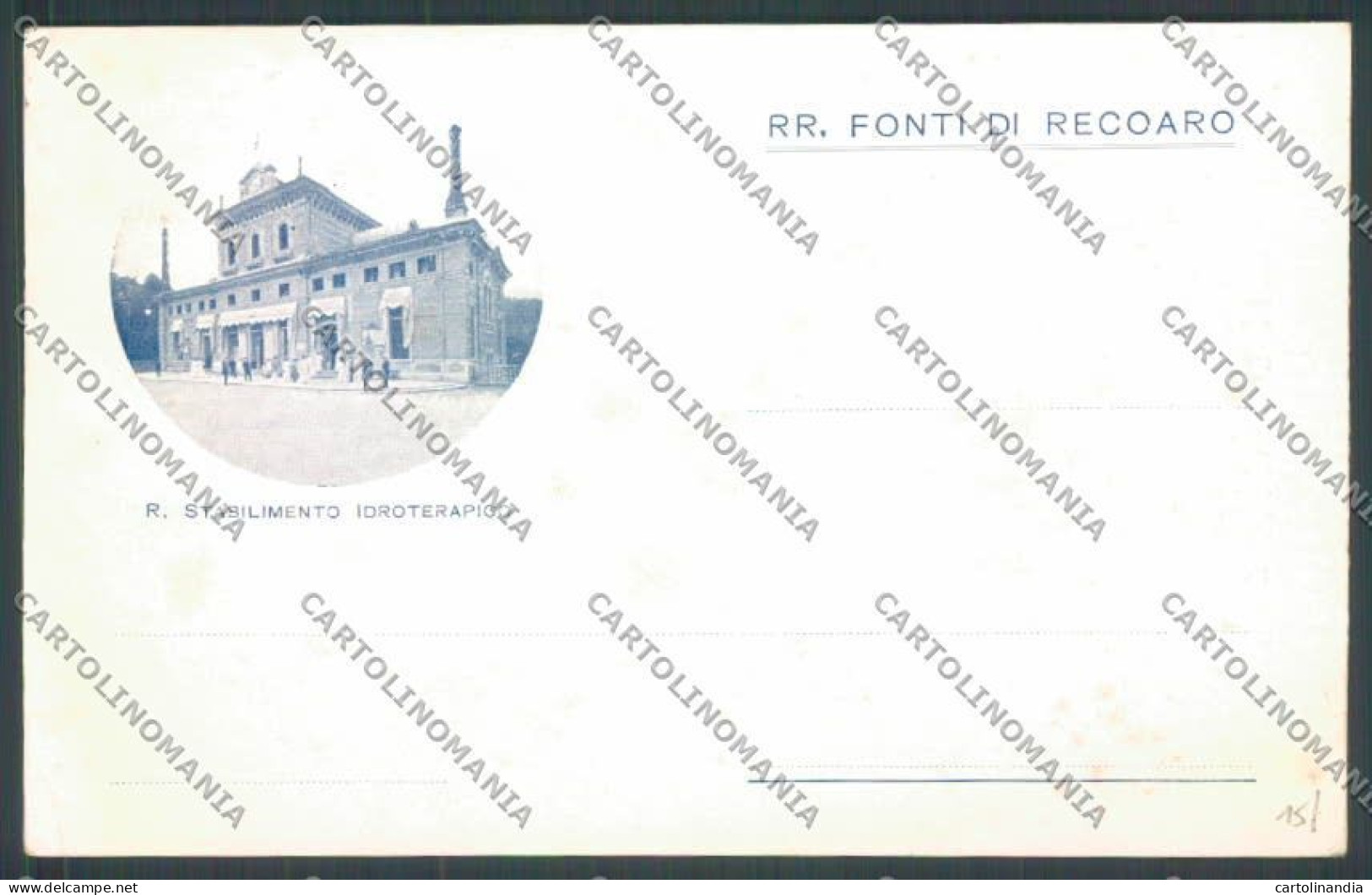 Vicenza Recoaro Terme Pubblicitaria Cartolina ZB7715 - Vicenza