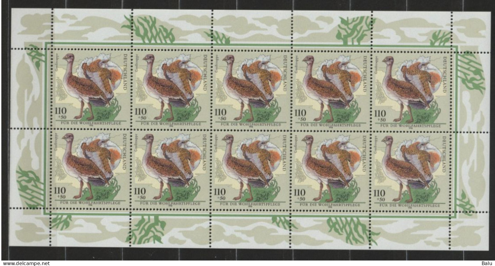 Bund 1998 Michel Nr.n 2015-19 ** KB, Michel 130,-€, Zehnerbogensatz Vögel, 6 Scans - Unused Stamps