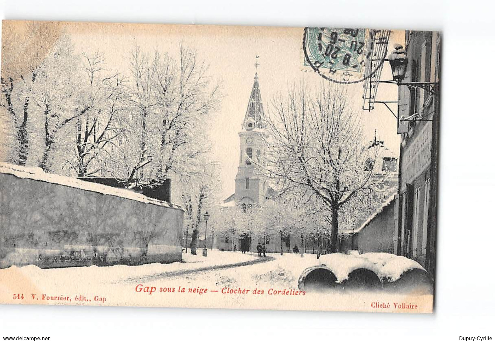 GAP Sous La Neige - Clocher Des Cordeliers  - Très Bon état - Gap