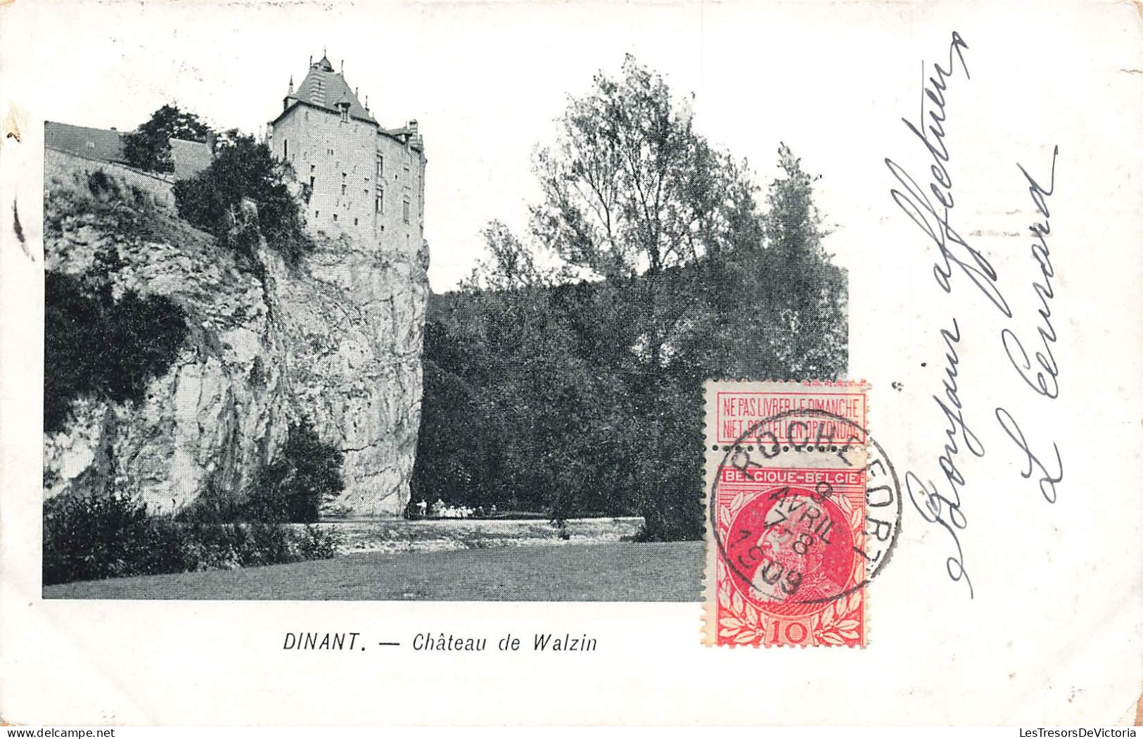 BEGLIQUE - Dinant - Vue Sur Le Château De Walzin - Vue Générale - Carte Postale Ancienne - Dinant