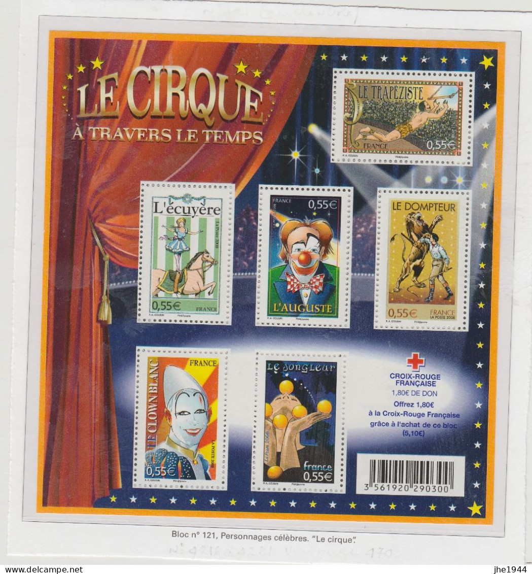 France Bloc N° 121 Le Cirque - Mint/Hinged