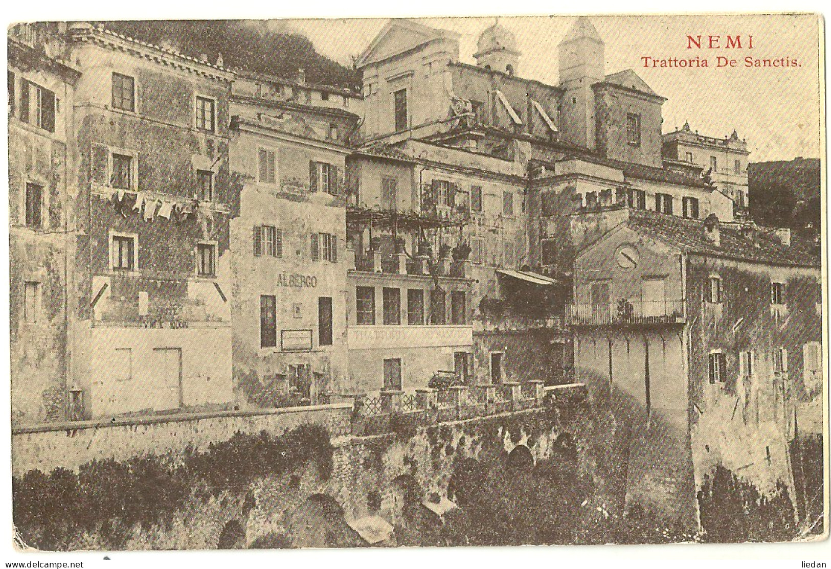 NEMI - Trattoria De Sanctis - 1915 - Bars, Hotels & Restaurants