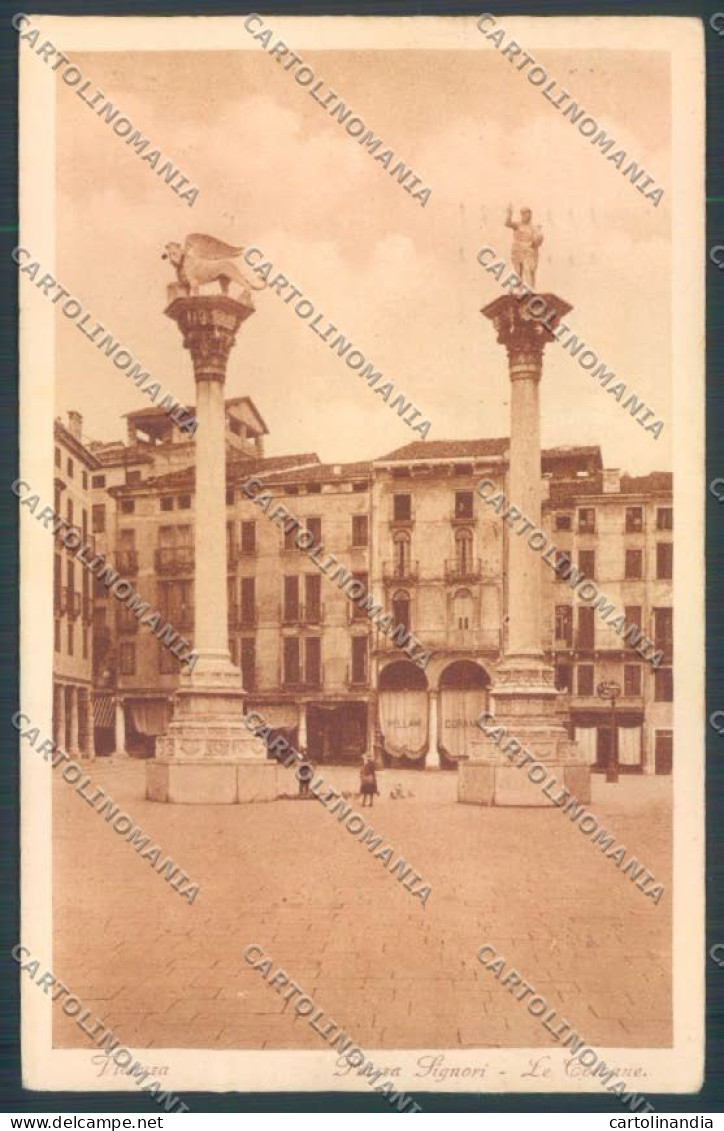 Vicenza Città Le Colonne Cartolina ZB7247 - Vicenza