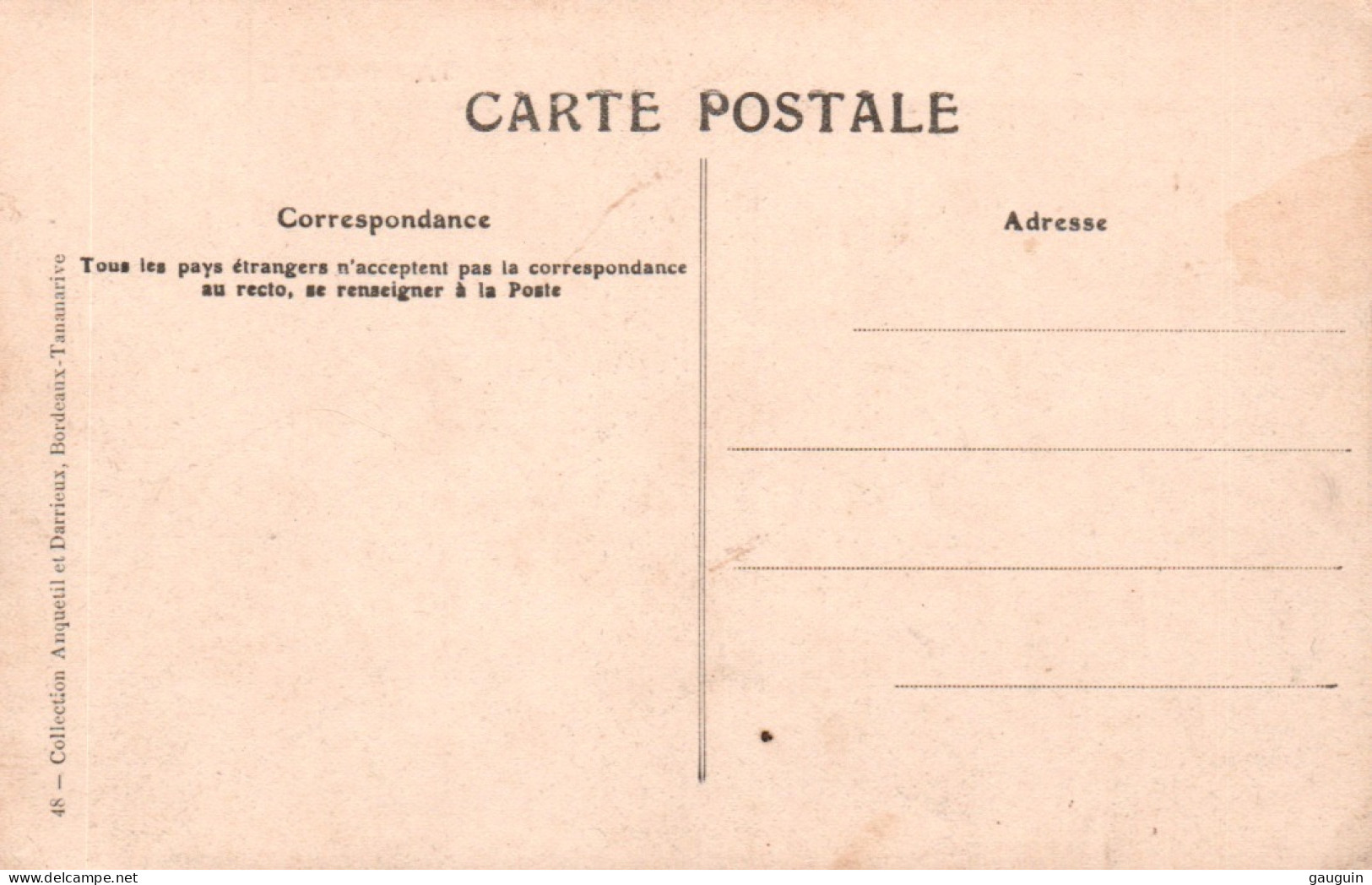 CPA - TANANARIVE - Rue Guillain - Edition Anquetil & Darrieux - Madagascar