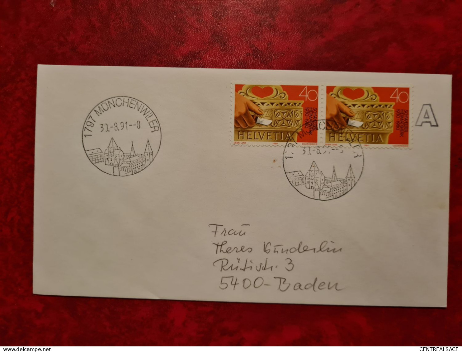 SUISSE LETTRE 1991 MUNCHENWILER - Sonstige & Ohne Zuordnung