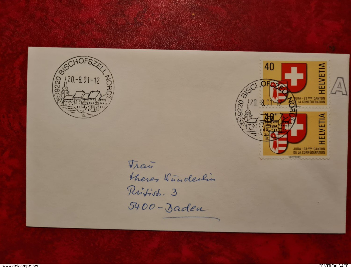 SUISSE LETTRE 1991 BISCHOFSZELL - Other & Unclassified