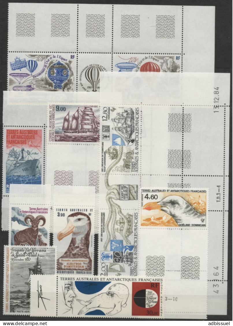 TAAF Poste Aérienne PA N° 83A à 92 COTE 53.1 € Neufs ** (MNH). TB - Poste Aérienne