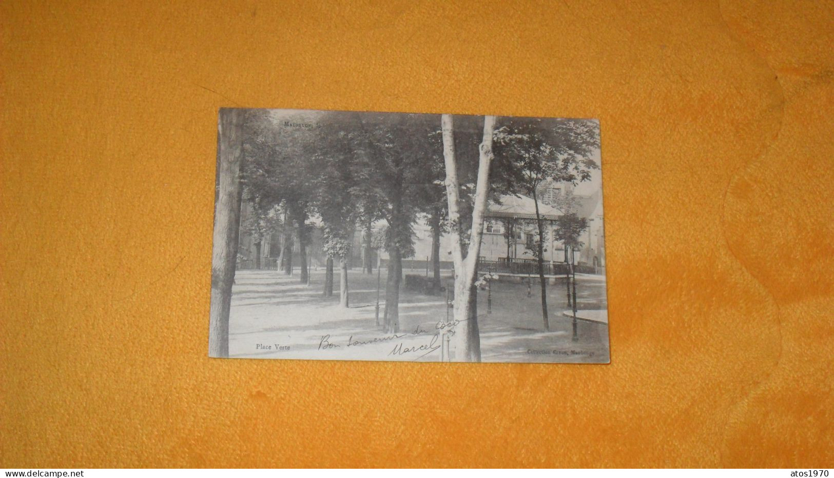 CARTE POSTALE ANCIENNE CIRCULEE DE 1904../ MAUBEUGE.- PLACE VERTE..CACHET + TIMBRE - Maubeuge