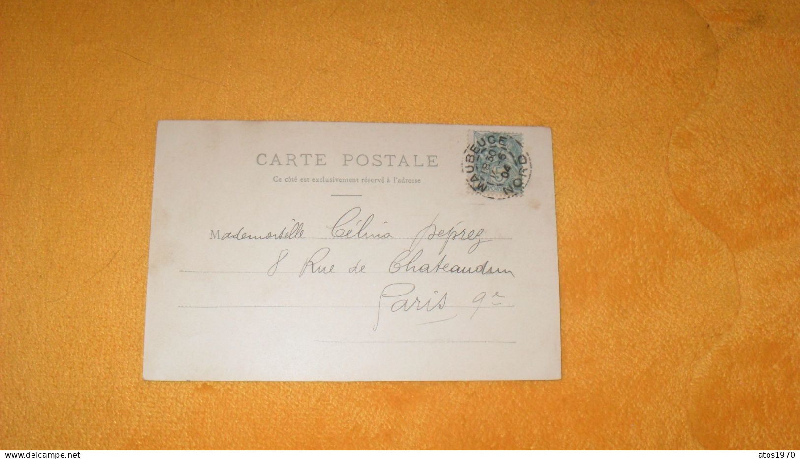 CARTE POSTALE ANCIENNE CIRCULEE DE 1904../ MAUBEUGE.- PLACE VERTE..CACHET + TIMBRE - Maubeuge