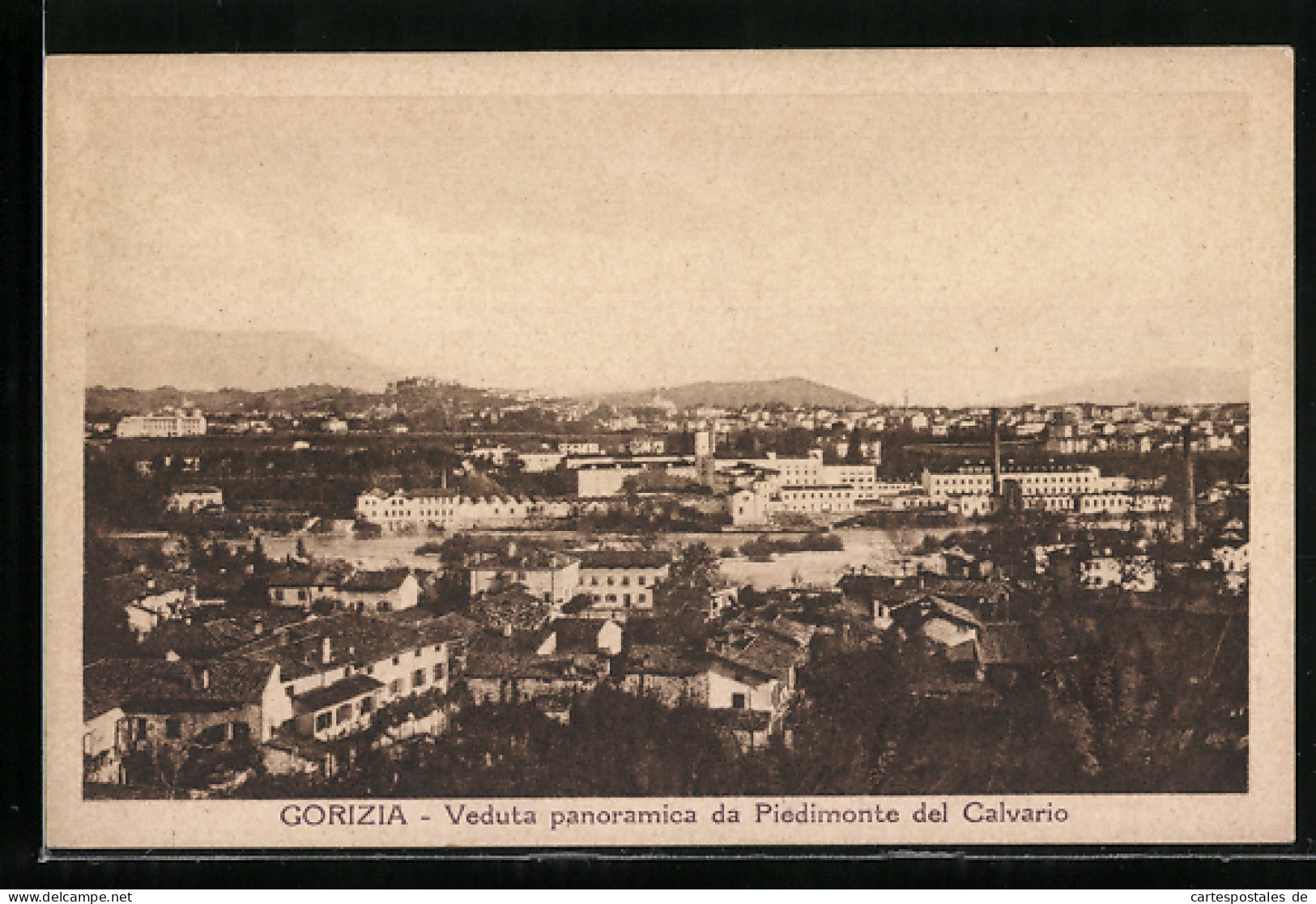 Cartolina Gorizia, Veduta Panoramica Da Pledimonte Del Calvario  - Gorizia