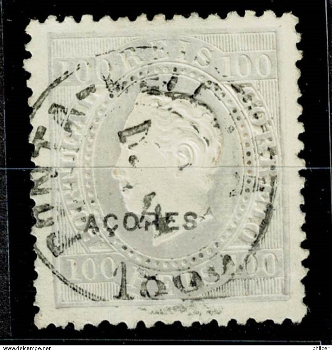 Açores, 1882, # 42 Dent. 12 3/4, Used - Açores