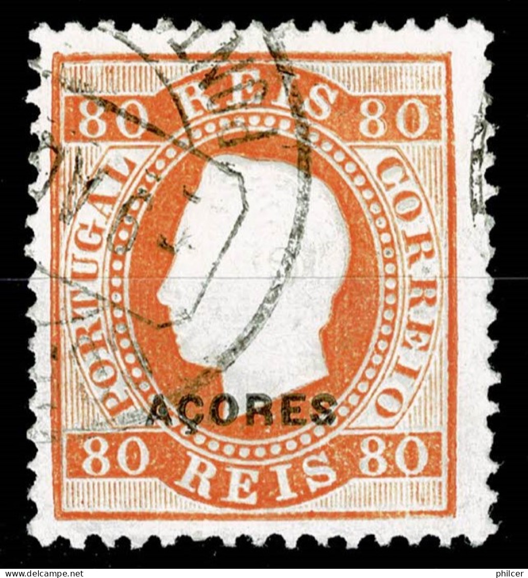 Açores, 1882, # 41c Dent. 12 3/4, Used - Azoren