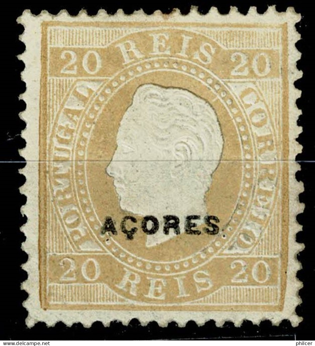 Açores, 1882, # 39b Dent. 12 3/4, MH - Açores