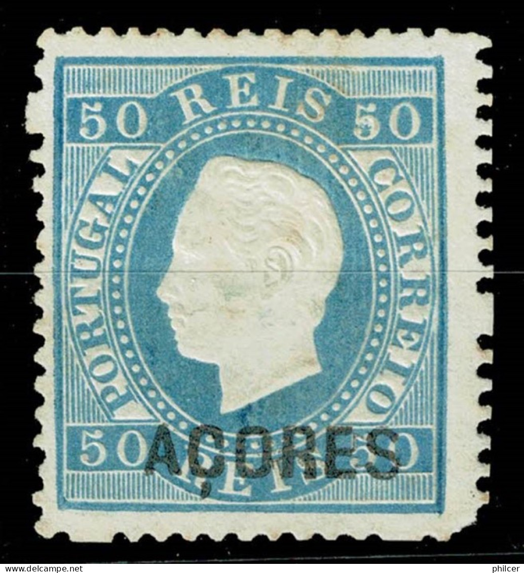 Açores, 1879, # 30b Dent. 13 1/2, Sob. C, MNG - Azoren