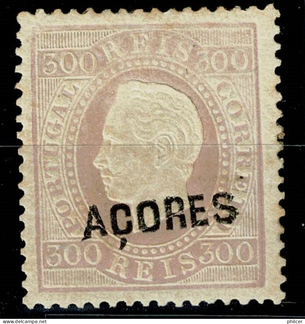 Açores, 1871, # 27a Dent. 13 1/2, Sob. C, MH - Açores