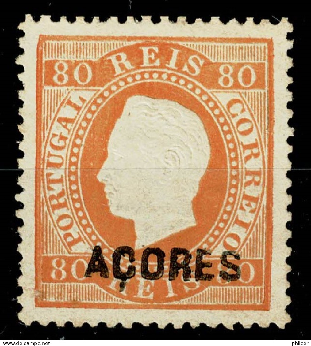 Açores, 1871, # 21f Dent. 13 1/2, Sob. C, MNG - Azores