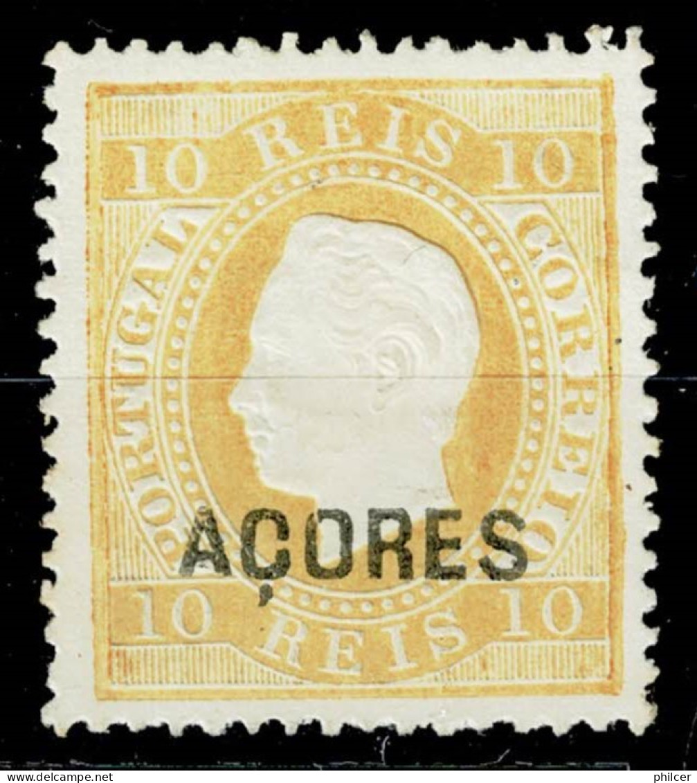 Açores, 1871, # 17g Dent. 13 1/2, Sob. C, MH - Açores