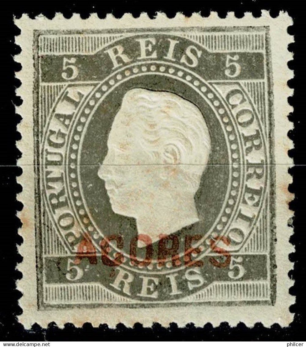 Açores, 1871, # 16f Dent. 13 1/2, Sob. C, MNG - Azoren