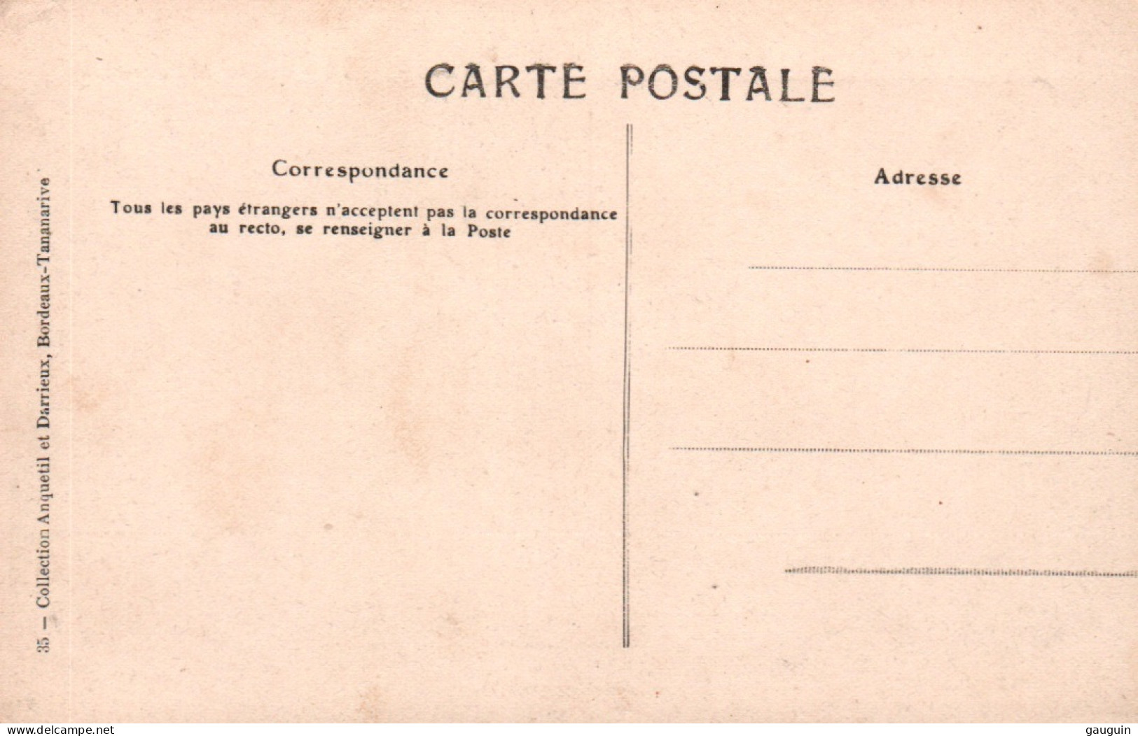 CPA - TANANARIVE - Quartier De Faravohitra - Edition Anquetil & Darrieux - Madagascar