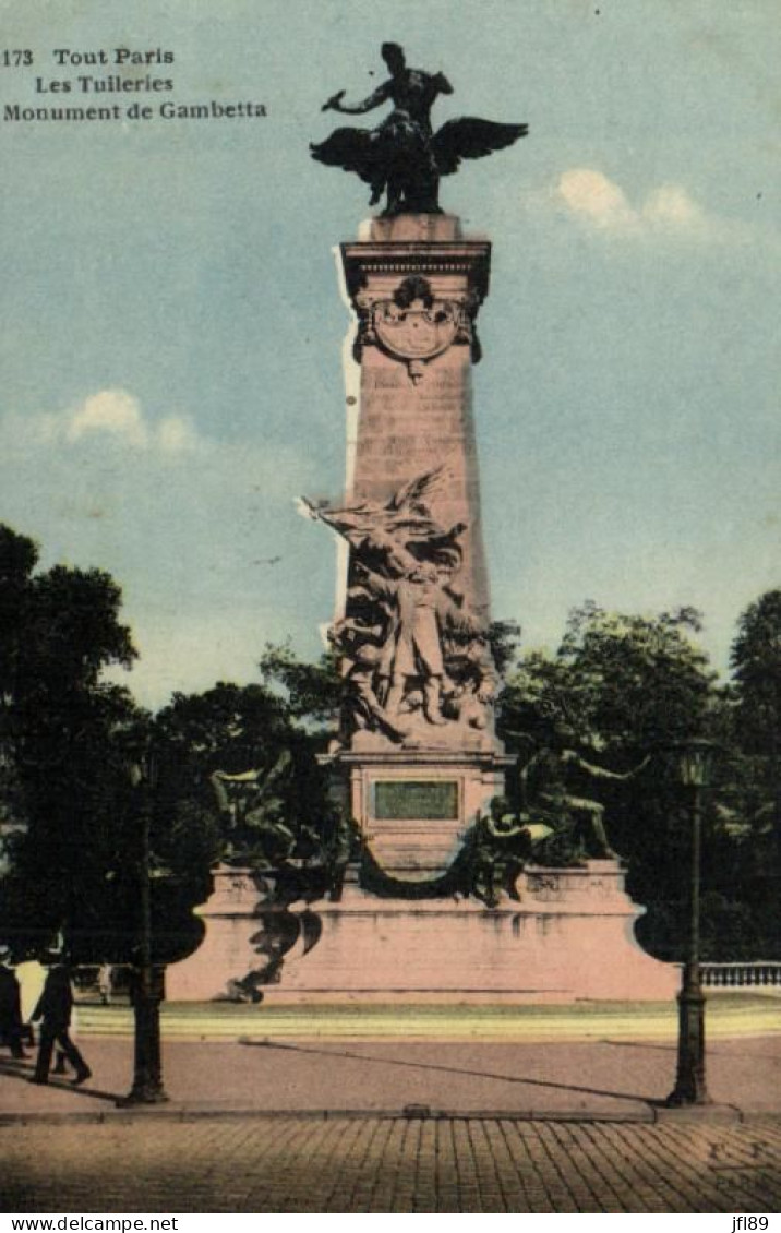 75 - Seine - Tout Paris - Les Tuilleries - Monument De Gambetta - 6983 - Andere Monumenten, Gebouwen