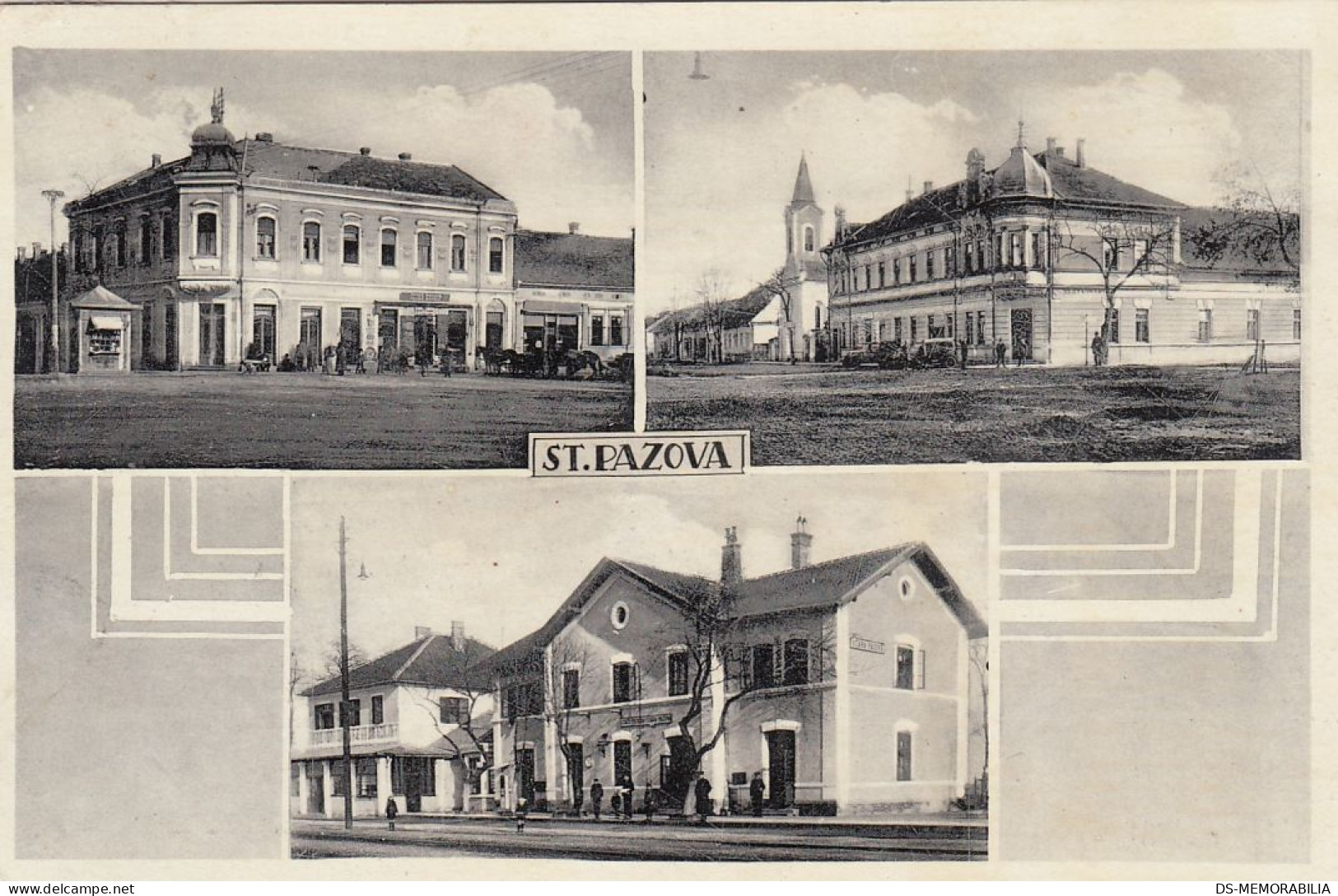 Stara Pazova - Railway Train Station , Bahnhof 1939 - Serbie