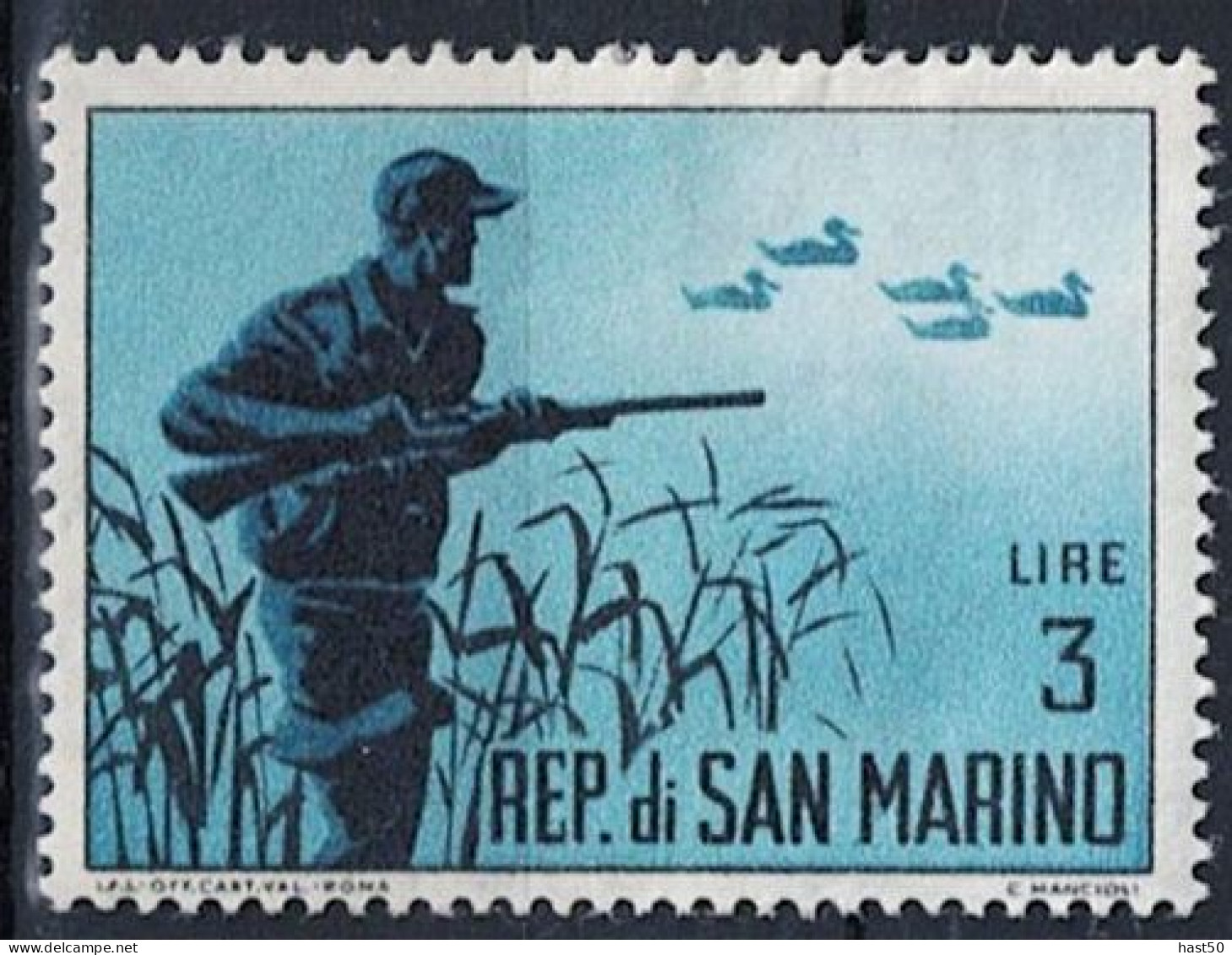 San Marino - Jäger Bei Der Entenjagd (MiNr: 741) 1962 - Postfrisch ** MNH - Nuevos