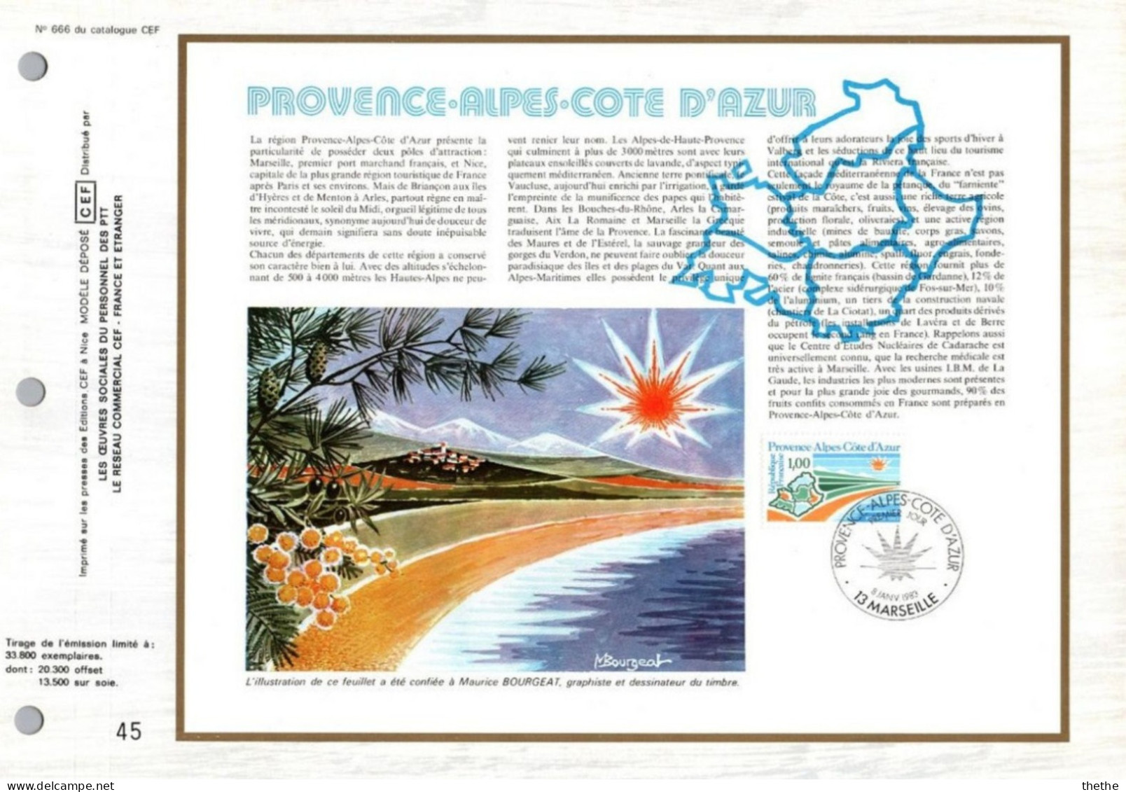 FRANCE - Provence-Alpes-Côte D'Azur -  N° 666 Du Catalogue CEF - 1980-1989