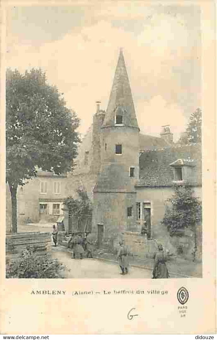 02 - Ambleny - Le Beffroi Du Village - Animée - Militaria - CPA - Voir Scans Recto-Verso - Autres & Non Classés