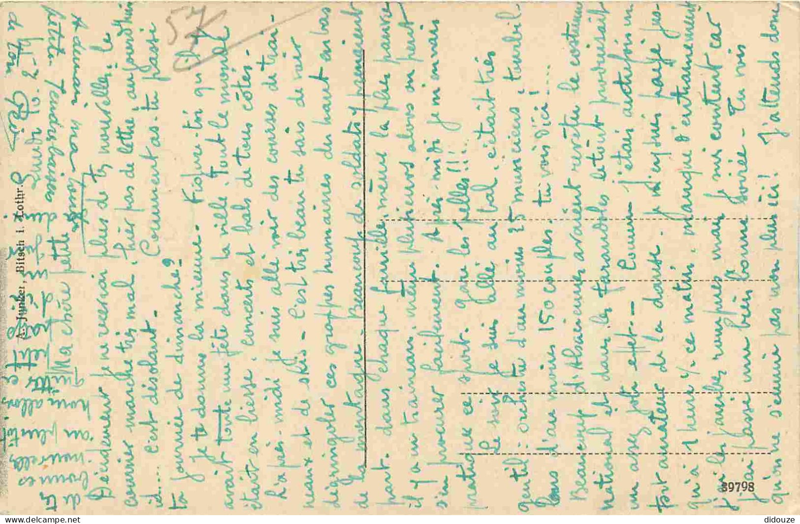 57 - Bitche - Bitsch - Truppenubungsplatz - Zone D'entraînement Militaire - Correspondance - CPA - Voyagée En 1919 - Voi - Bitche