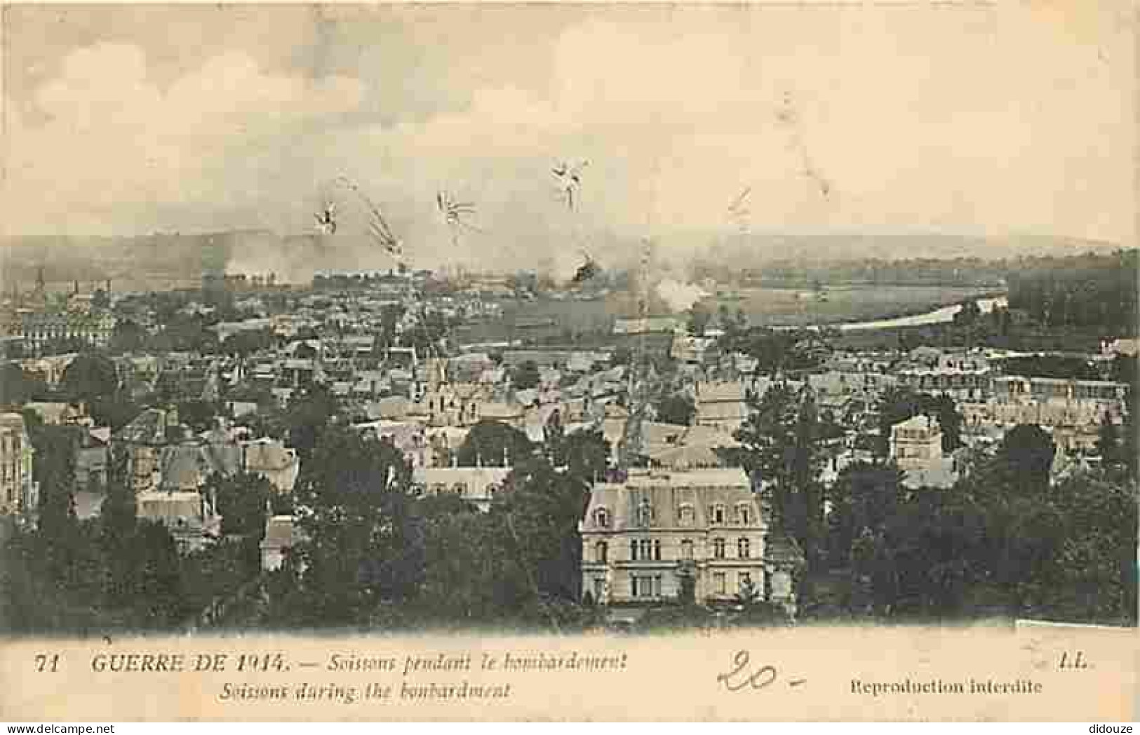 02 - Soissons - Guerre De 1914 - Soissons Pendant Le Bombardement - Carte Neuve - CPA - Voir Scans Recto-Verso - Soissons