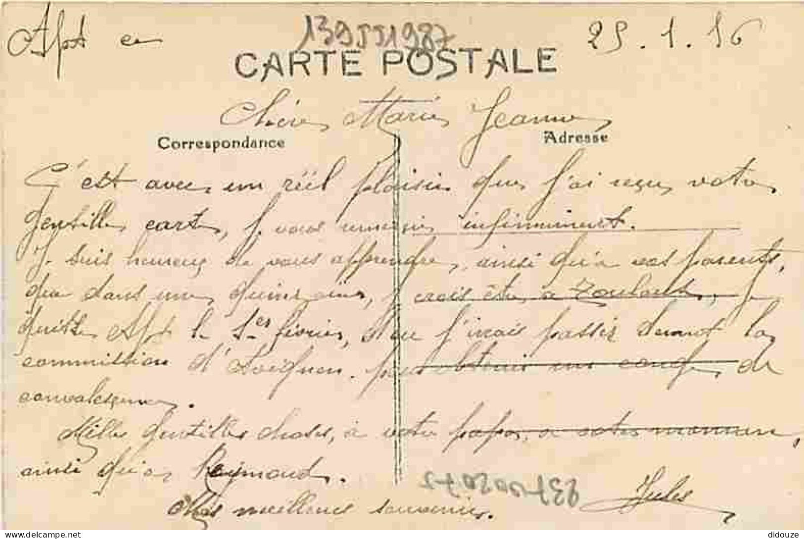 84 - Apt - La Sous-Préfecture Et Le Palais De Justice - Correspondance - Voyagée En 1916 - CPA - Voir Scans Recto-Verso - Apt