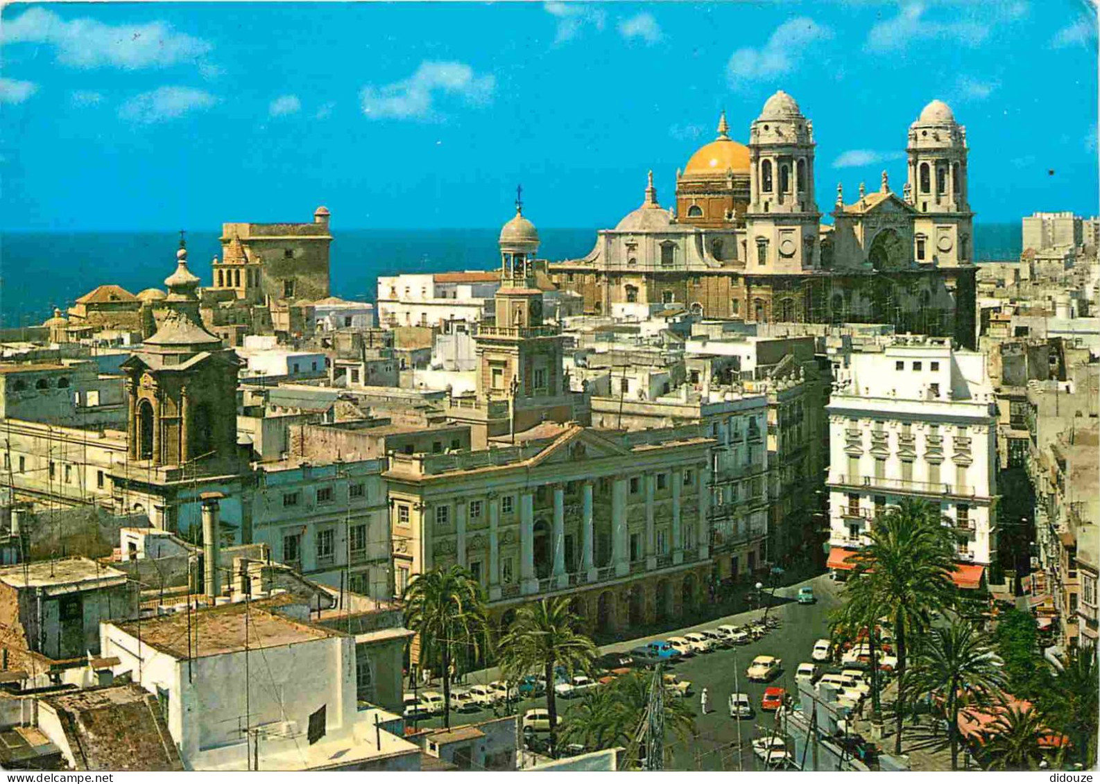 Espagne - Espana - Andalucia - Cadiz - Plaza De San Juan De Dios Ayuntamiento Torres De La Catedral - Cathédrale - CPM - - Cádiz