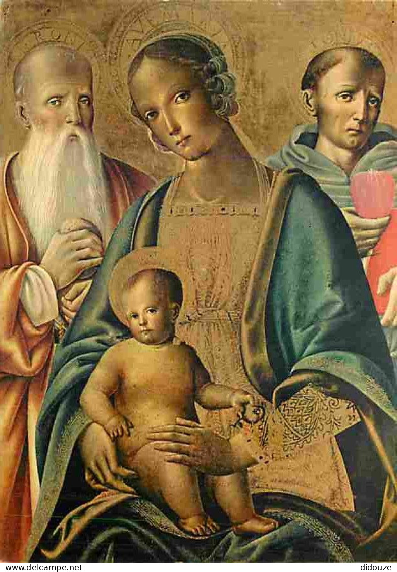 Art - Peinture Religieuse - Pinacoteca Di Siena - Pietro Di Domenico - La Vierge Et L'Enfant - CPM - Voir Scans Recto-Ve - Pinturas, Vidrieras Y Estatuas