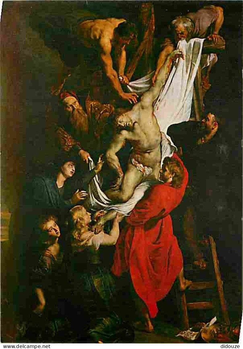 Art - Peinture Religieuse - Anvers - Pierre Paul Rubens - La Descente De Croix - CPM - Voir Scans Recto-Verso - Quadri, Vetrate E Statue