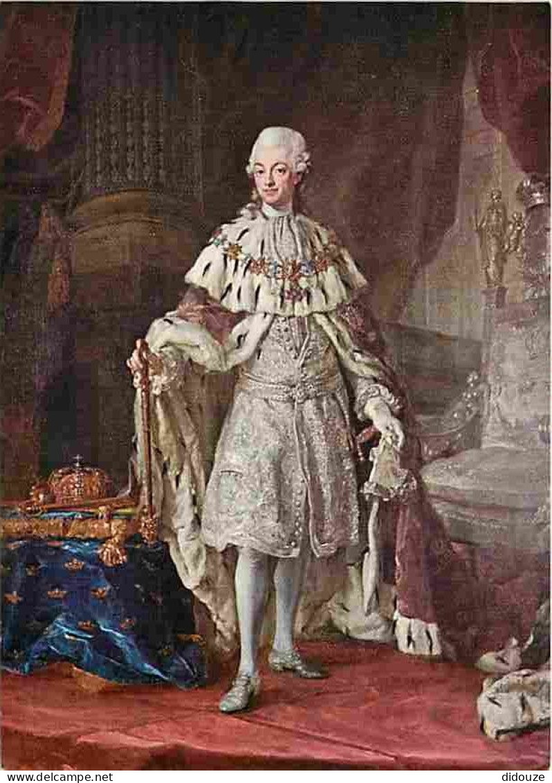 Art - Peinture - Lorens Pasch - Gustav III I Kroningsdrakt - CPM - Voir Scans Recto-Verso - Pintura & Cuadros