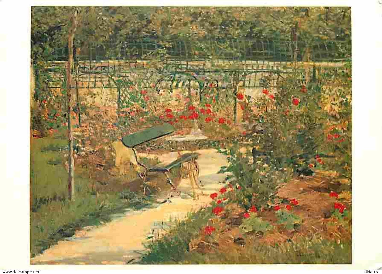 Art - Peinture - Edouard Manet - Mon Jardin Ou Le Banc - CPM - Voir Scans Recto-Verso - Paintings