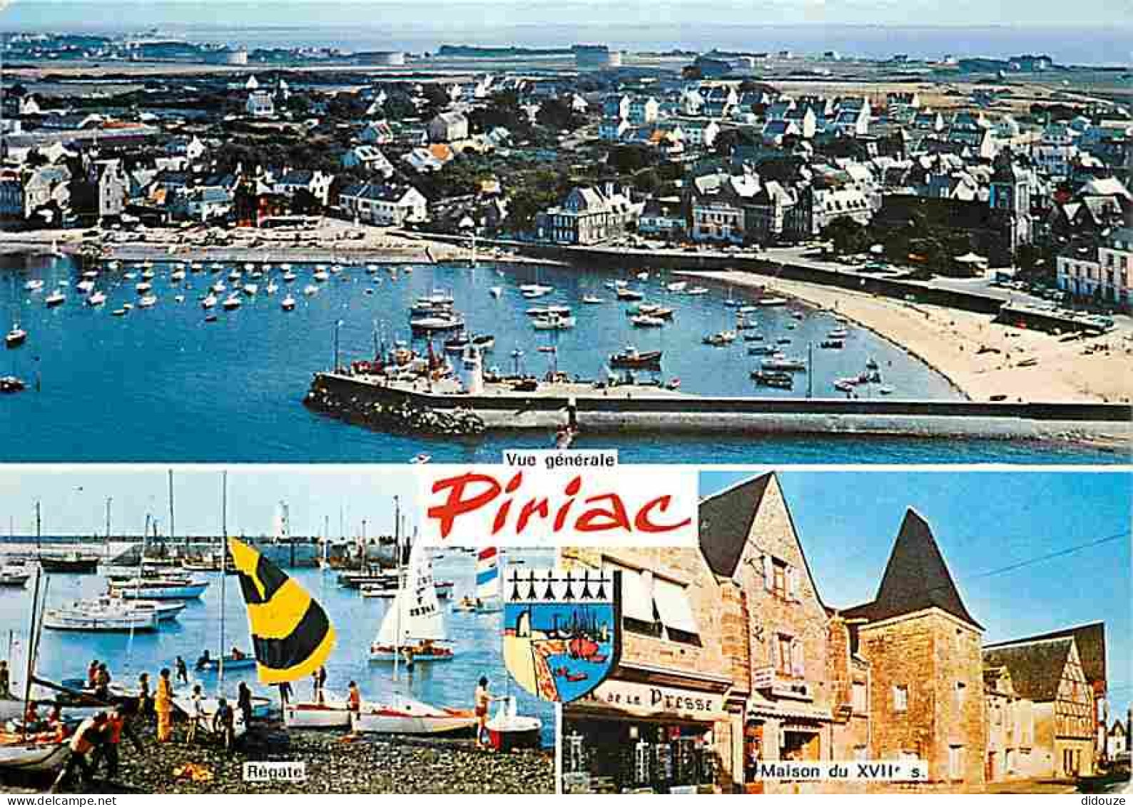 44 - Piriac Sur Mer - Multivues - Blasons - Bateaux - Commerces - CPM - Voir Scans Recto-Verso - Piriac Sur Mer