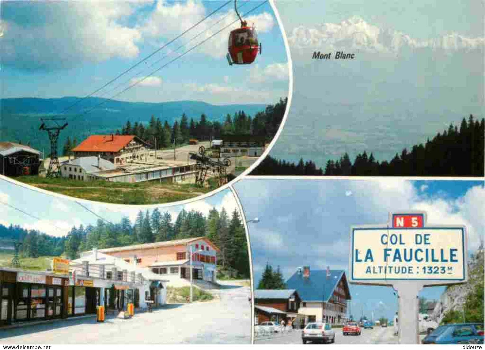 01 - Le Col De La Faucille - Multivues - Panneau Agglomération - Téléphérique - CPM - Voir Scans Recto-Verso - Sin Clasificación