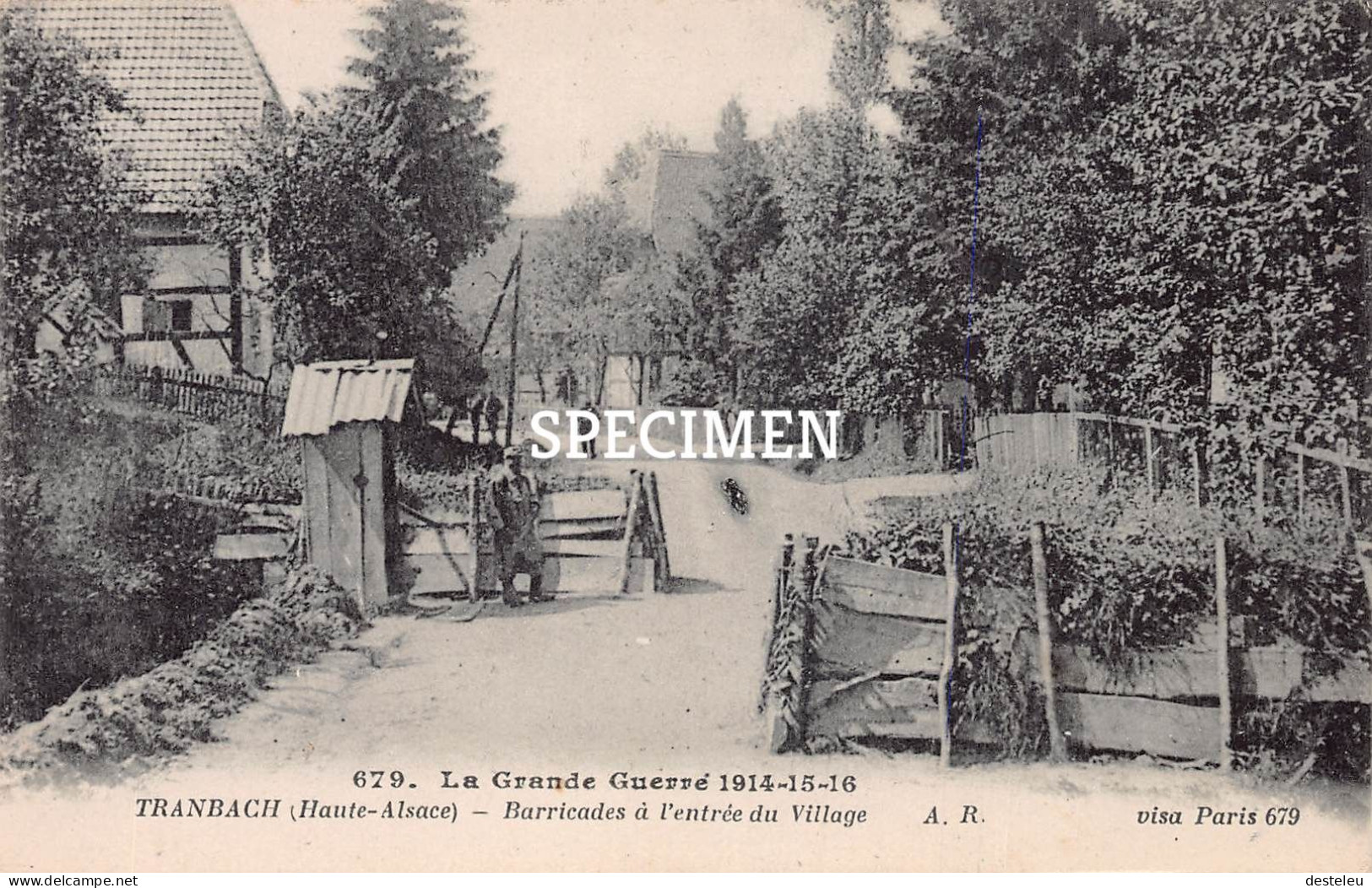 Barricades à L'entrée Du Village - Tranbach - Altri & Non Classificati