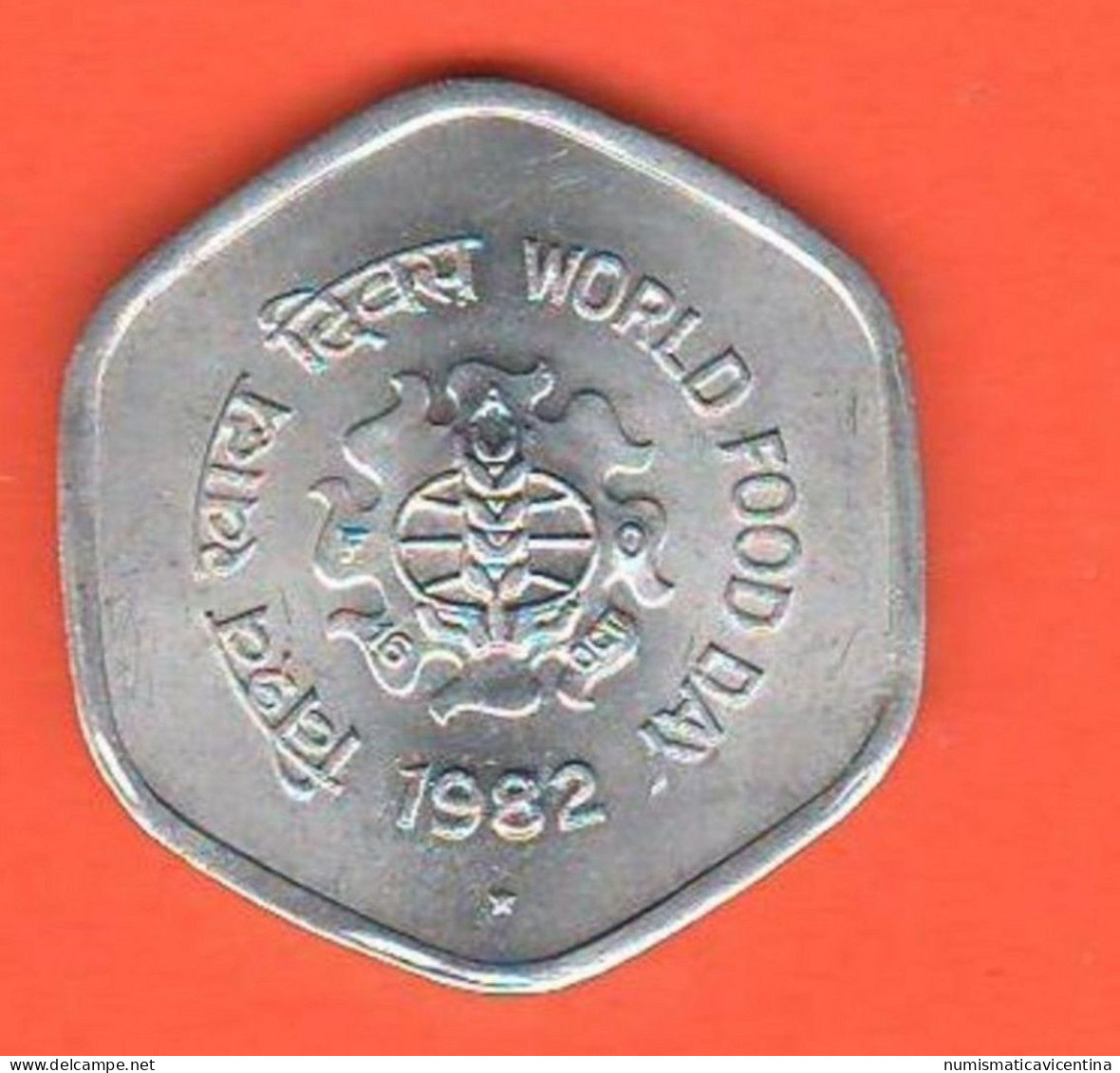 FAO India 20 Paisa 1982 Mint Star Hyderabad Indie Inde - Indien