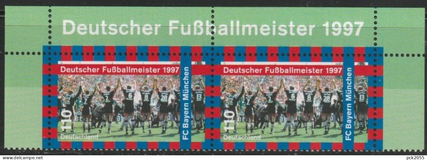 BRD 1997 MiNr.1958 Paar ** Postfrisch Deutscher Fußballmeister FC Bayern München ( A3318 )günstige Versandkosten - Ungebraucht