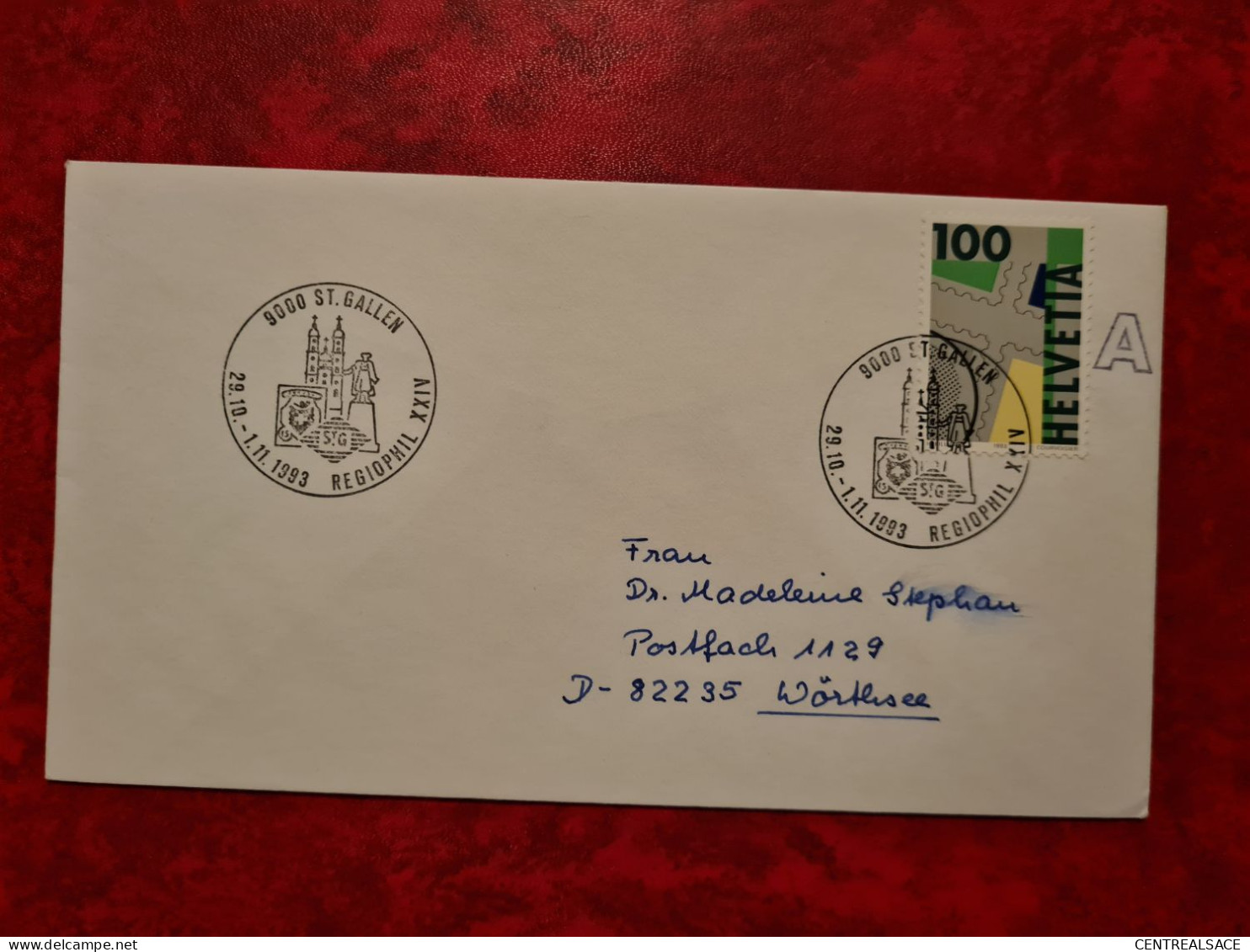 SUISSE LETTRE 1993 ST GALLEN REGIOPHIL XXIV - Sonstige & Ohne Zuordnung