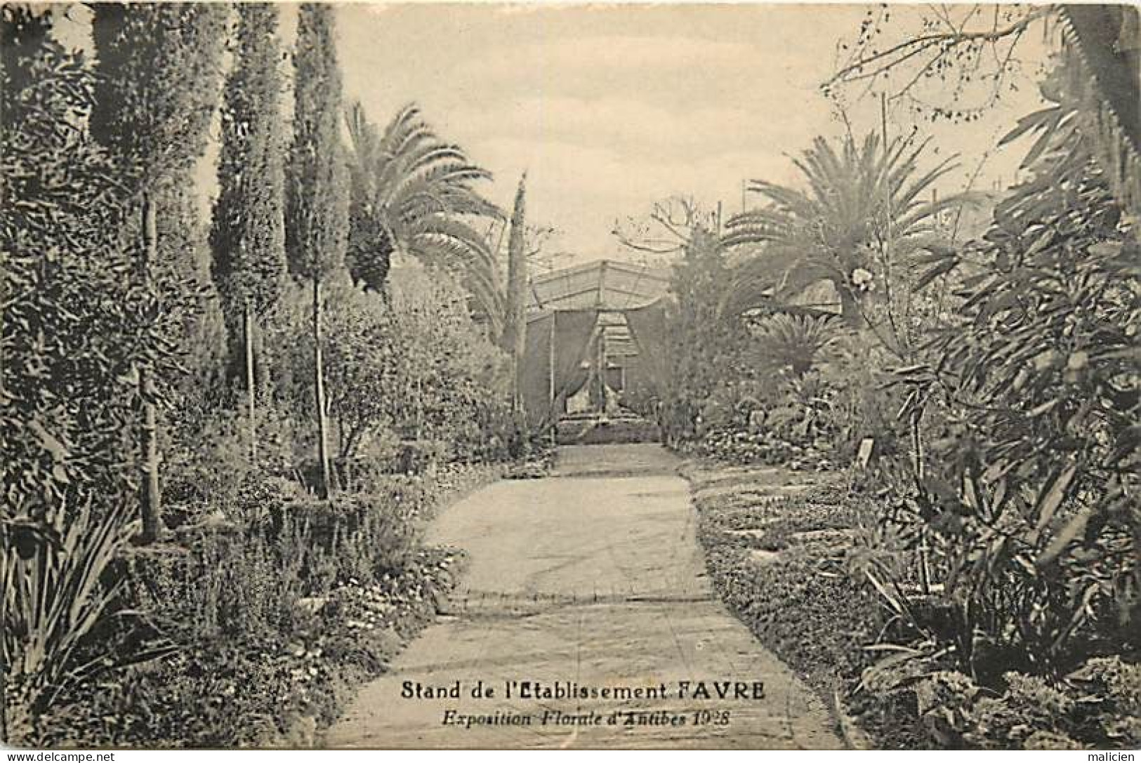 - Dpts Div.-ref-BN254- Alpes Maritimes - Antibes - Exposition Florale 1928 - Stand Etablissement Favre - Floralies - - Antibes