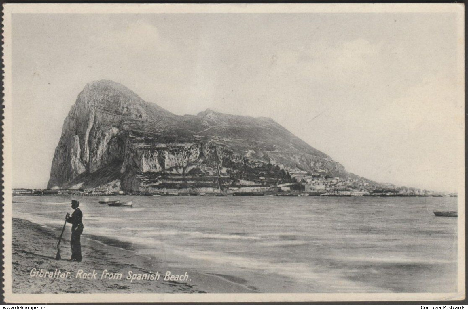 Rock From Spanish Beach, Gibraltar, C.1930 - Benzaquen Postcard - Gibilterra