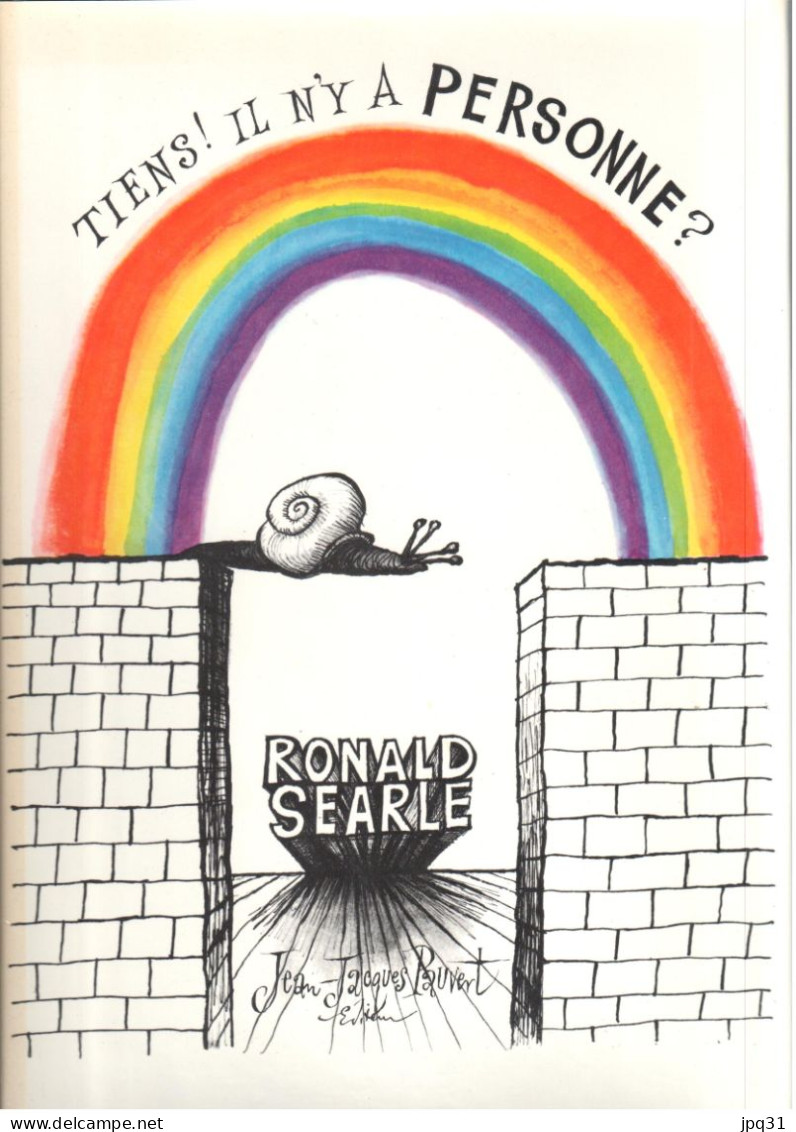 Ronald Searle - Tiens ! Il N'y A Personne ? - Jean-Jacques Pauvert - 1969 - Art