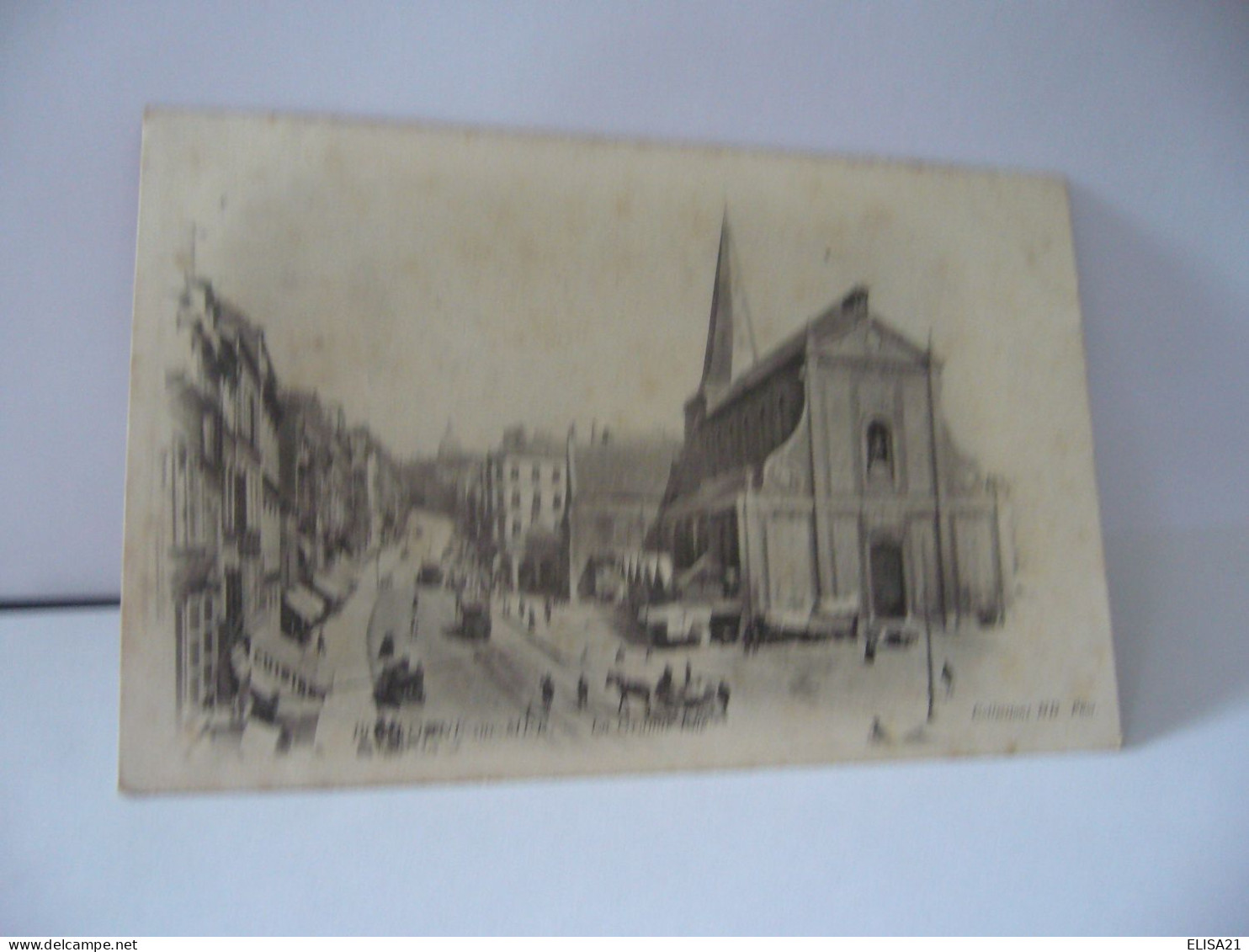 BOULOGNE SUR MER  62 PAS DE CALAIS LA GRANDE RUE  CPA 1904 - Boulogne Sur Mer